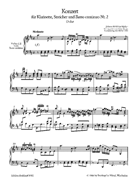 Clarinet Concerto No. 2 in D major
