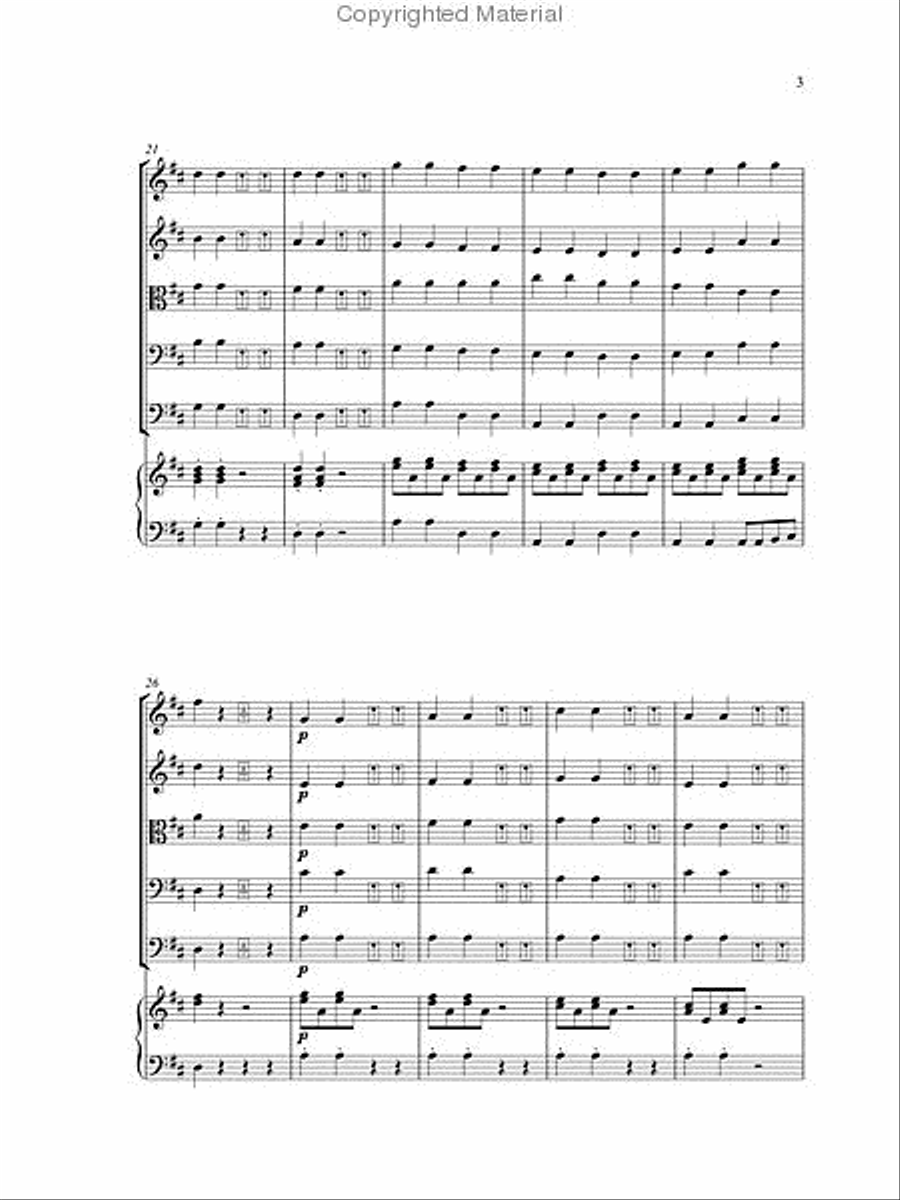 Mousey at the Door String Orchestra scores gallery preview page 5