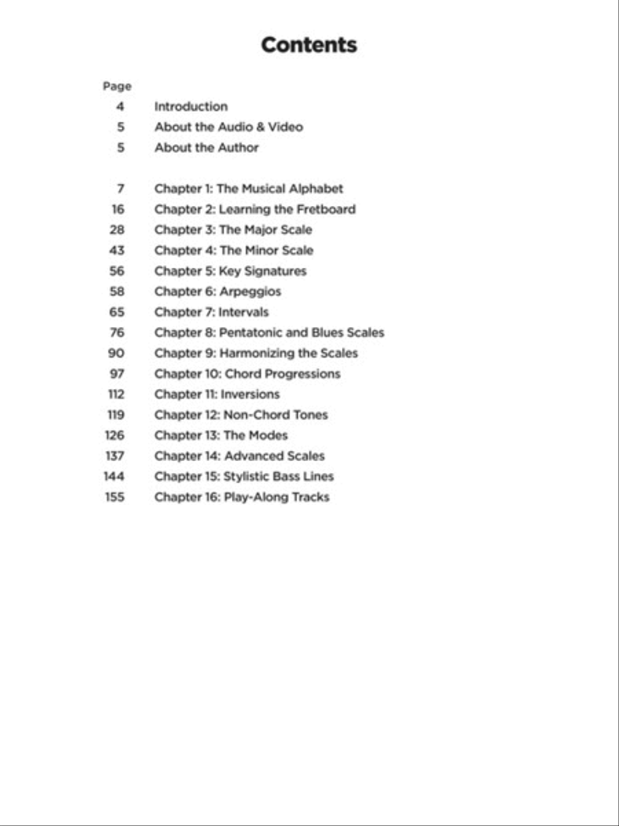 Music Theory for Bass Players Guitar Tablature scores gallery preview page 2