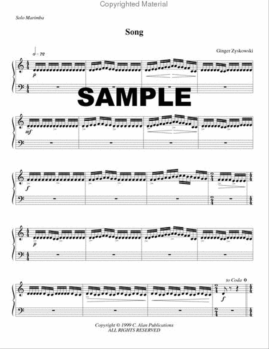 Classic Suite for Marimba Percussion Ensemble scores gallery preview page 2