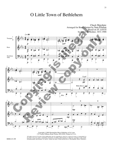 Christmas Jazz for Brass Quintet, Set 2 image number null