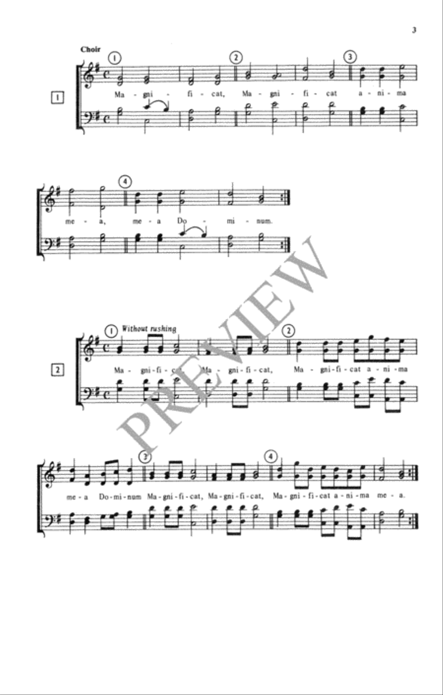 Magnificat 4-Part scores gallery preview page 4