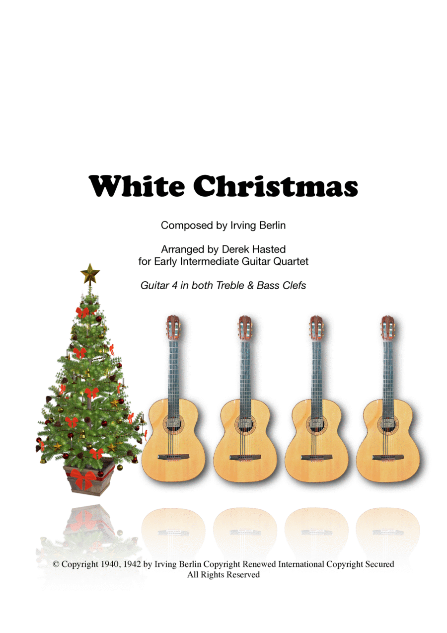 White Christmas Guitar Ensemble scores gallery preview page 1