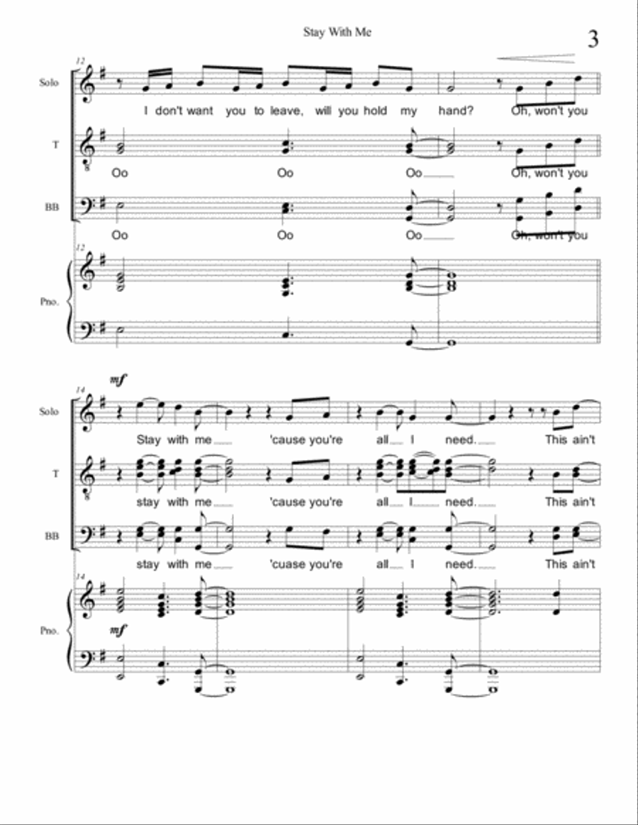 Stay With Me TTBB scores gallery preview page 3