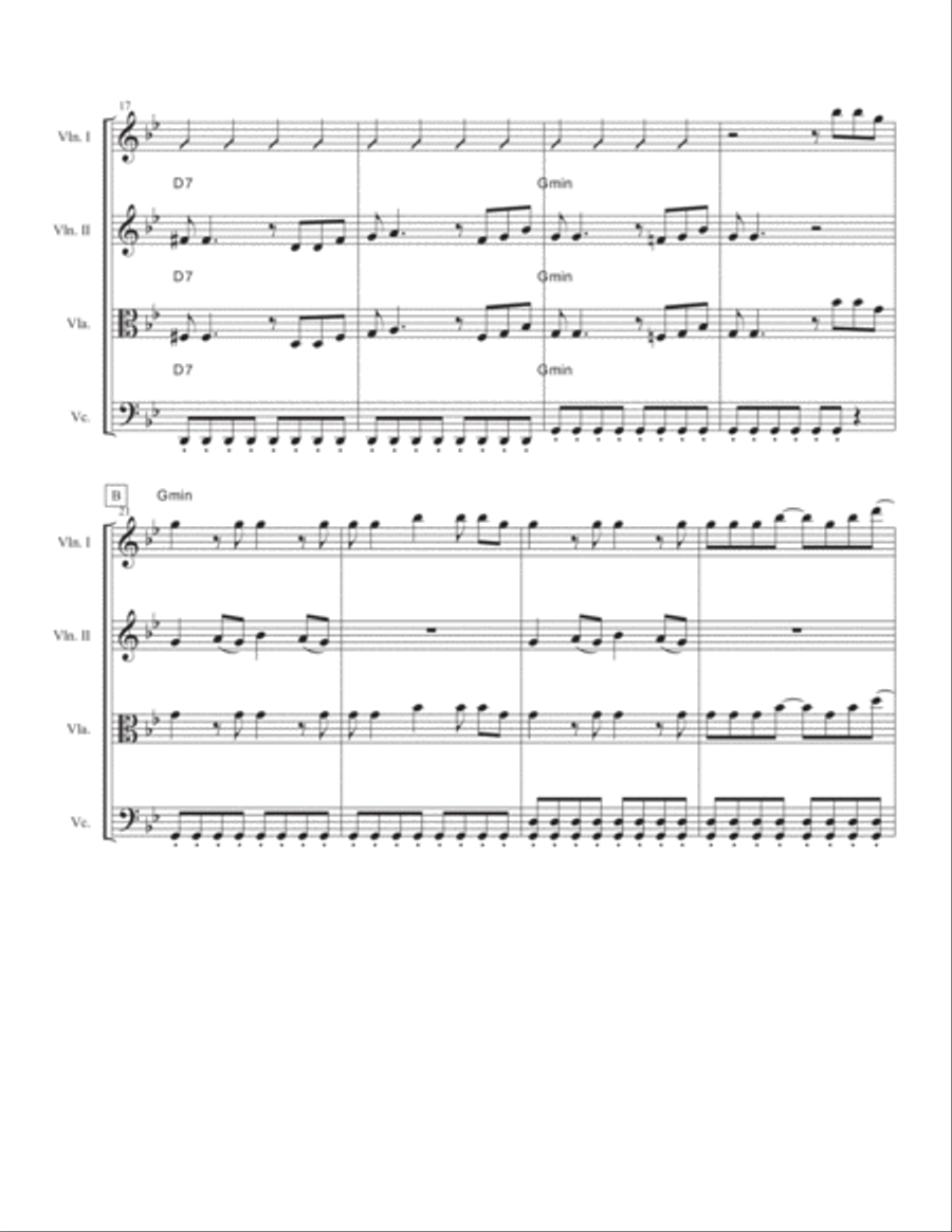 Love Runs Out String Quartet scores gallery preview page 3