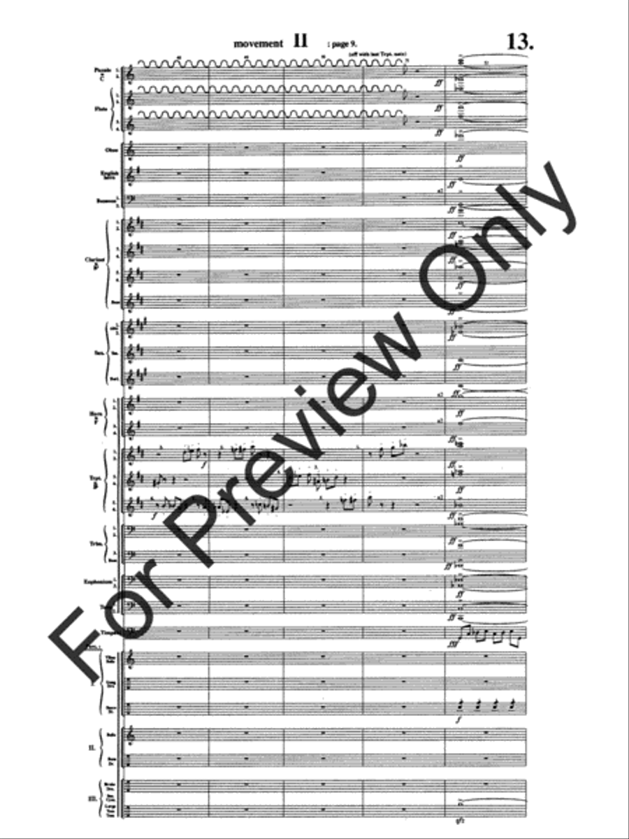 Symphony #1 In Memoriam Dresden 1945 Concert Band scores gallery preview page 17