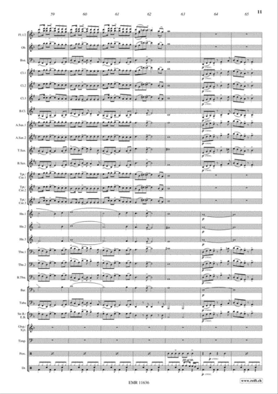 For Your Eyes Only Concert Band scores gallery preview page 12