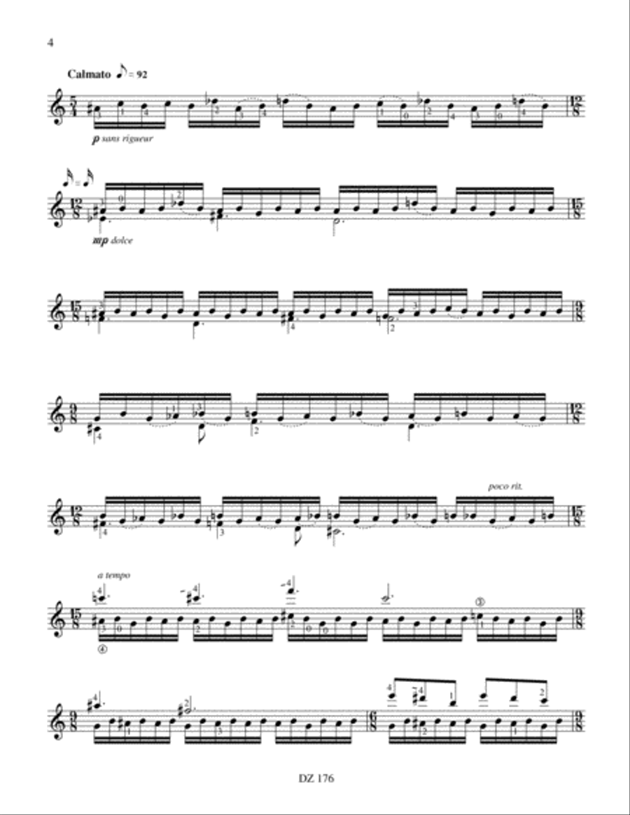 Élégie pour la stèle d'un inconnu Classical Guitar scores gallery preview page 4