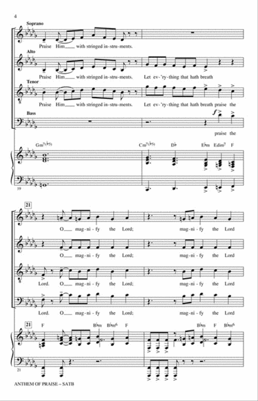 Anthem of Praise Anthem of Praise 4-Part scores gallery preview page 3