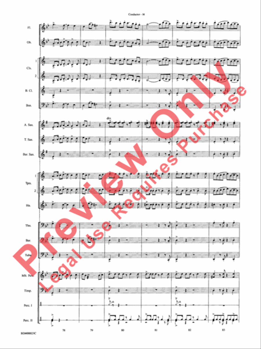 Under the Rice Moon Under the Rice Moon Concert Band scores gallery preview page 17