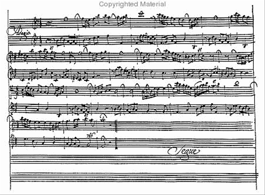 Sonata for solo cello (and continuo bass). MS, 1725 Piano and Keyboard scores gallery preview page 3
