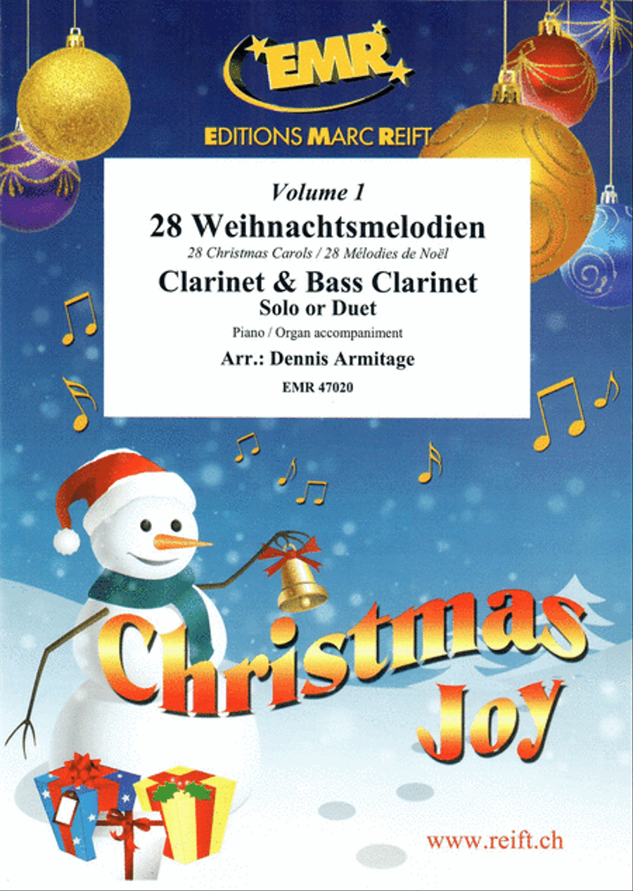 28 Weihnachtsmelodien Vol. 1 Bass Clarinet scores gallery preview page 1