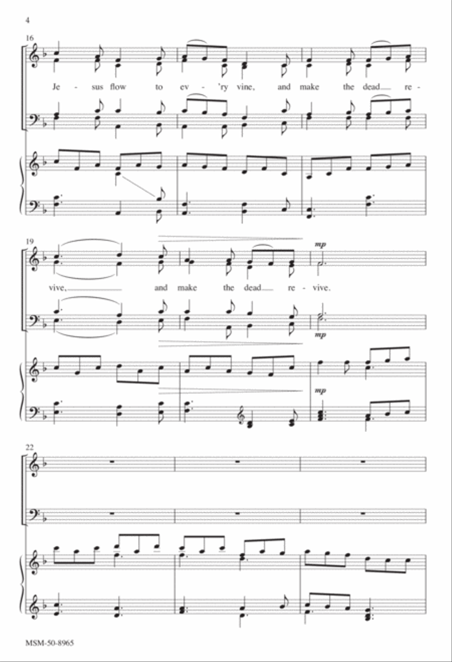The Garden Hymn 4-Part scores gallery preview page 4