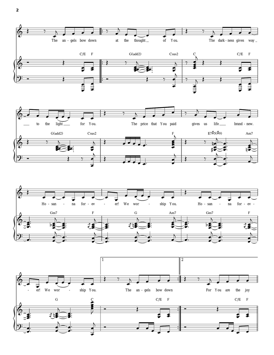 Hosanna Hosanna Acoustic Guitar scores gallery preview page 2