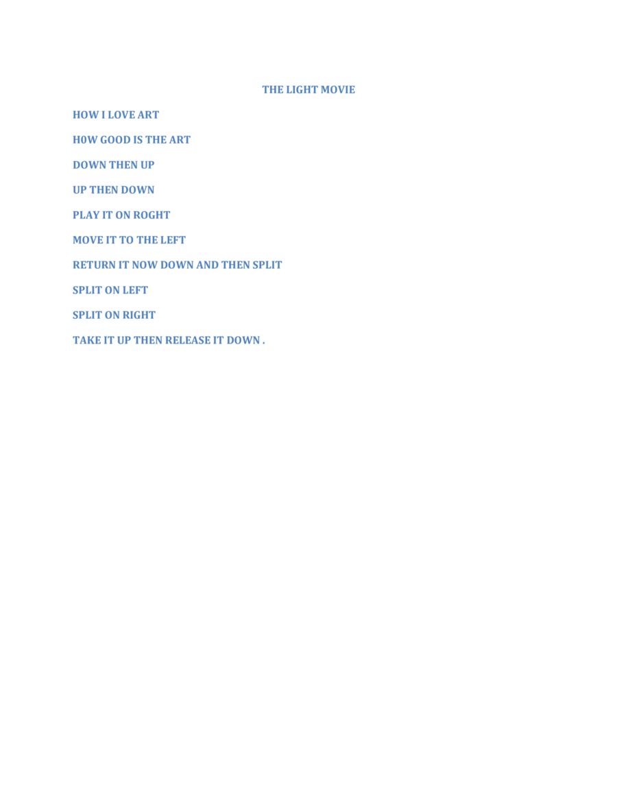 THE LIGHT MOVE A Cappella scores gallery preview page 1