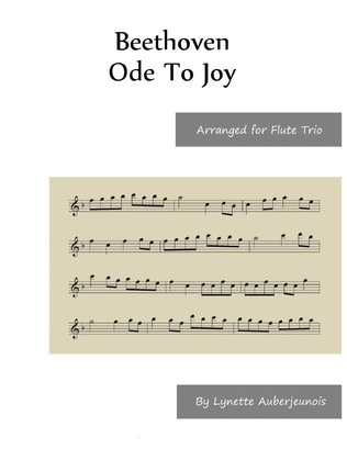 Book cover for Ode to Joy - Flute Trio