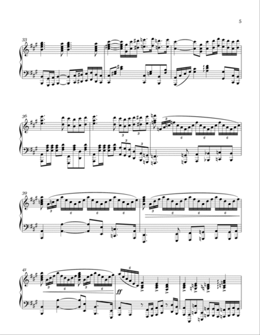 Piano Sonata No 2 (Titanic) Piano Solo scores gallery preview page 5