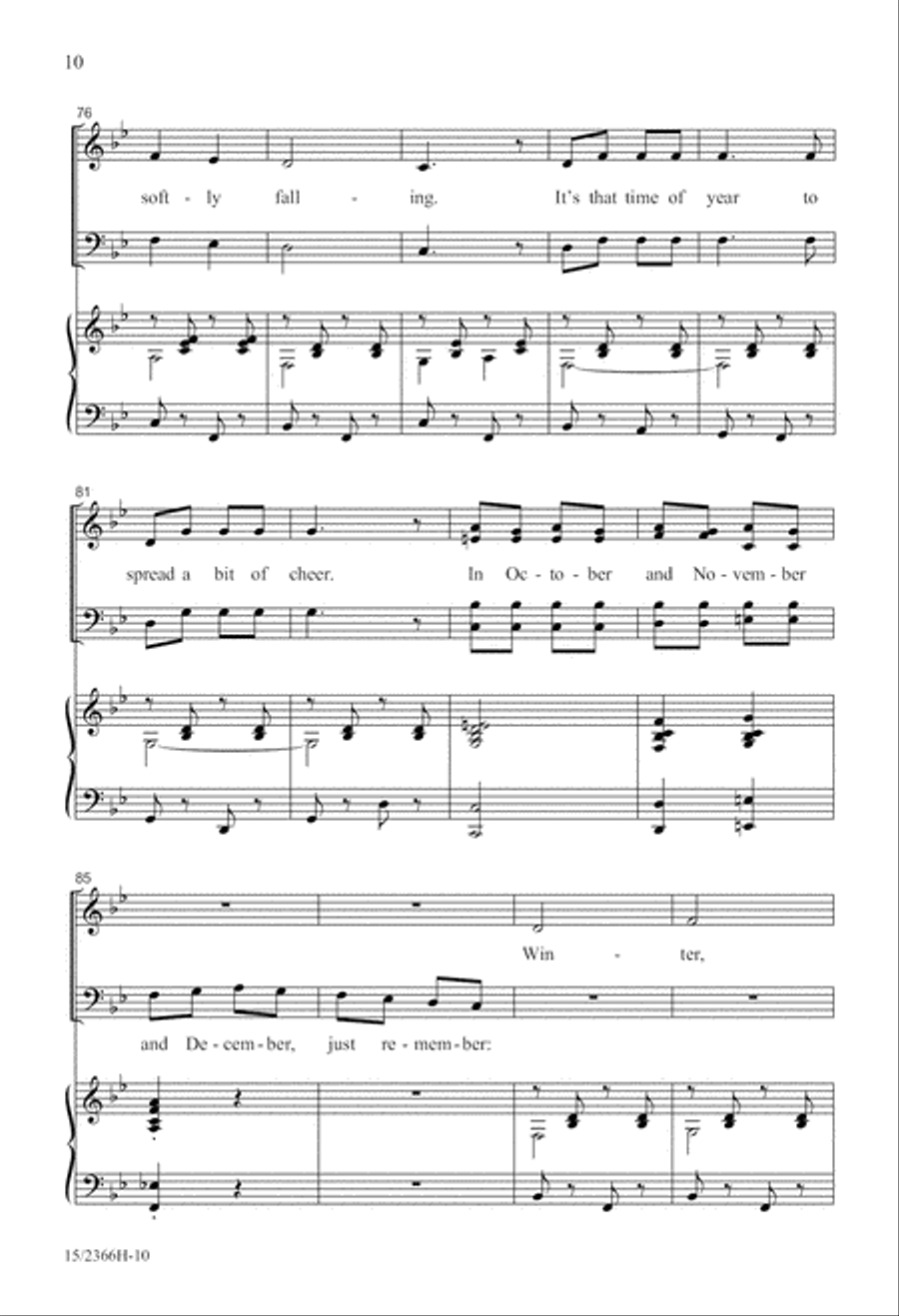 A Family Christmas Spectacular 4-Part scores gallery preview page 11