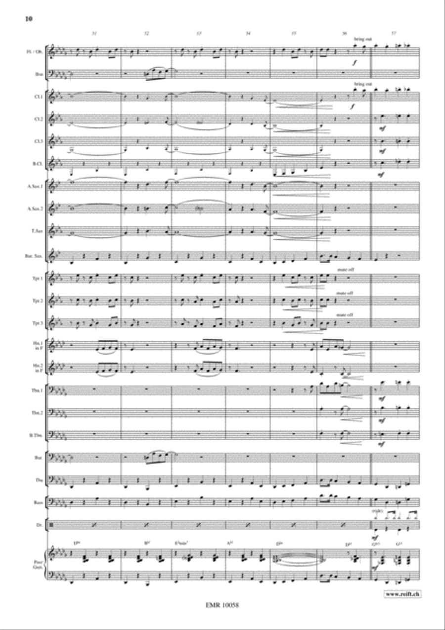 Stompin' At The Savoy Concert Band scores gallery preview page 11