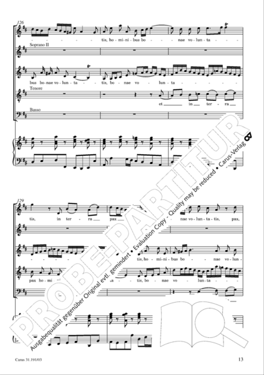 Gloria in excelsis Deo SSATB scores gallery preview page 14