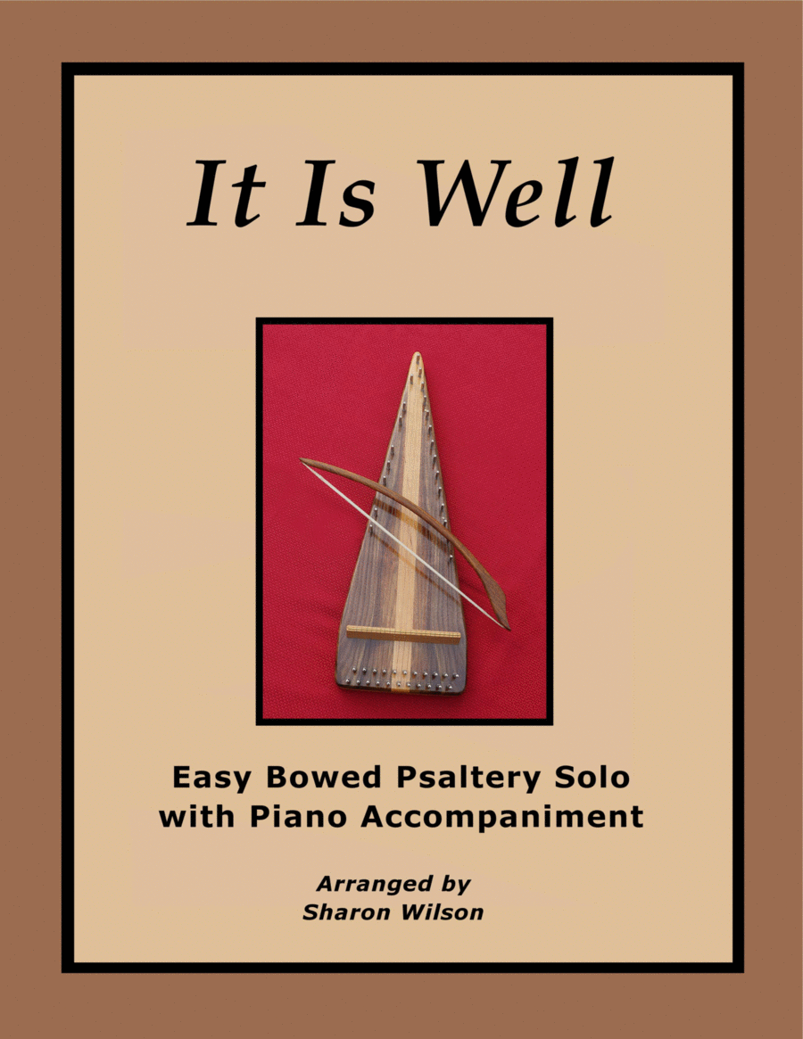 It Is Well (Easy Bowed Psaltery Solo with Piano Accompaniment) Zither scores gallery preview page 1
