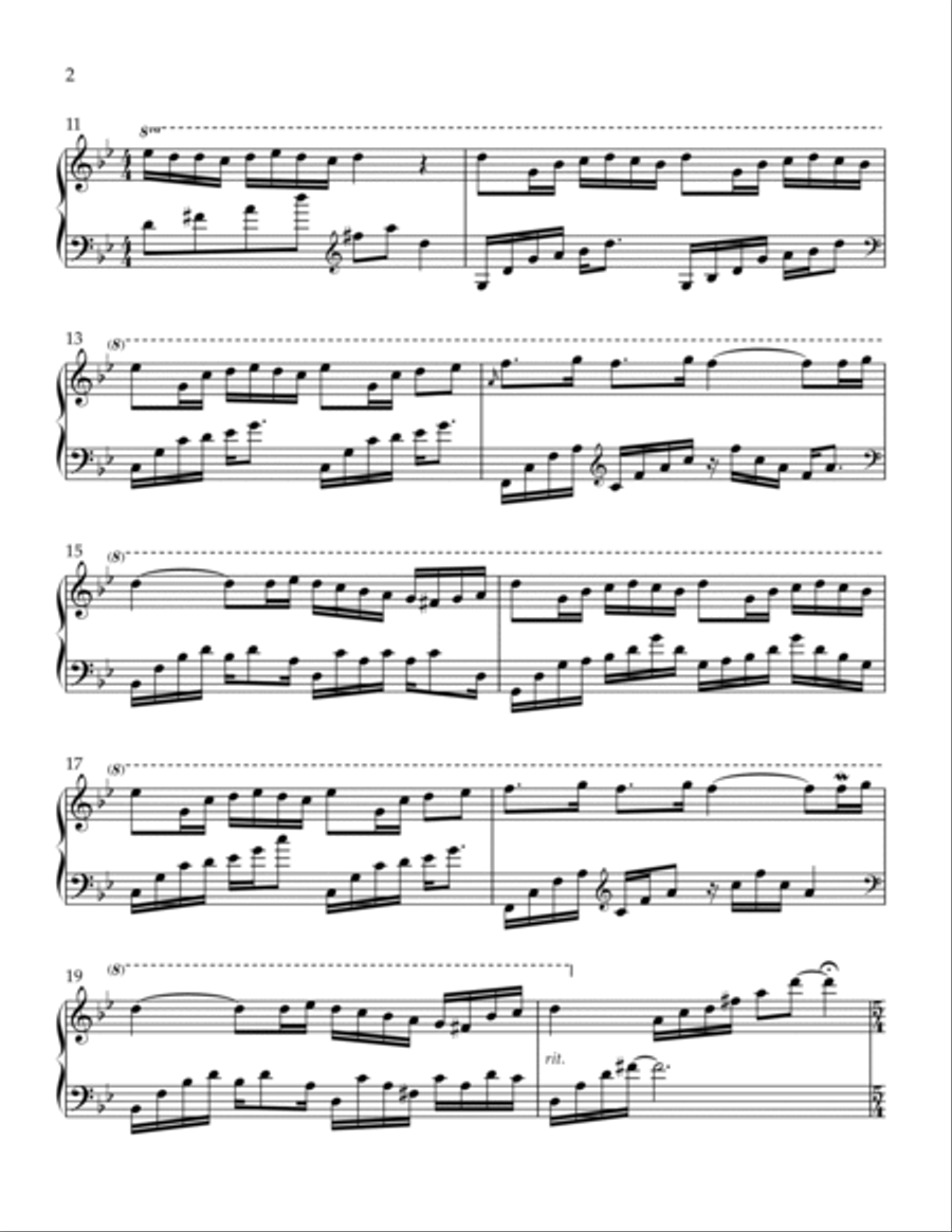 Mariage D'amour Piano Solo scores gallery preview page 2