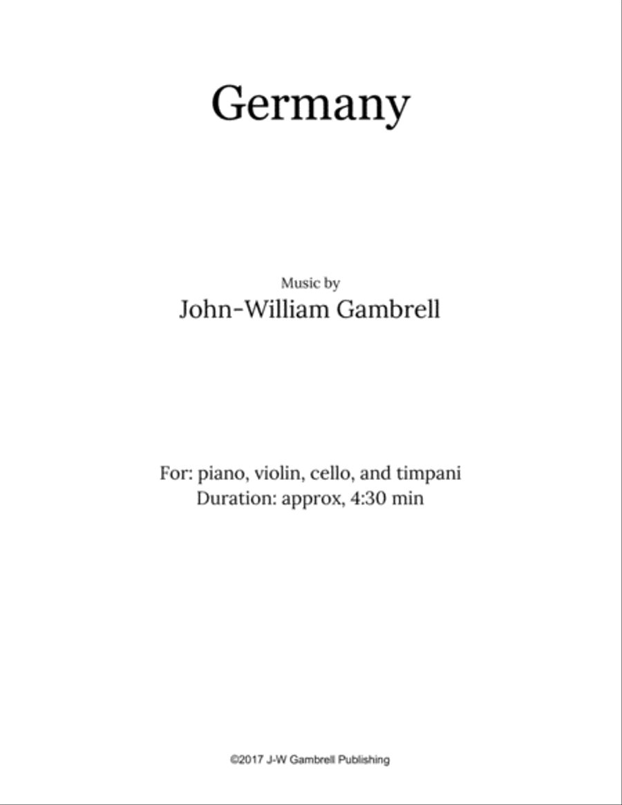 Germany Small Ensemble scores gallery preview page 2