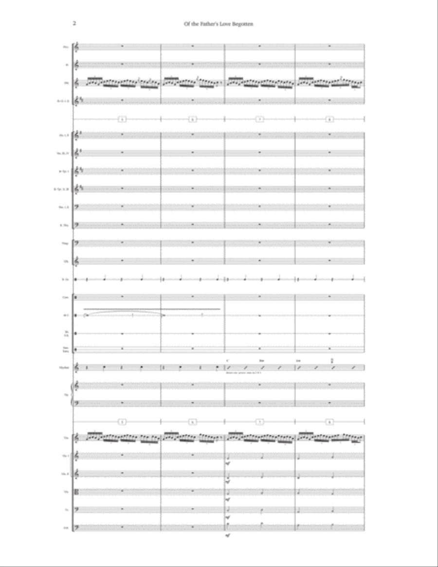 Of The Father's Love Begotten Full Orchestra scores gallery preview page 5