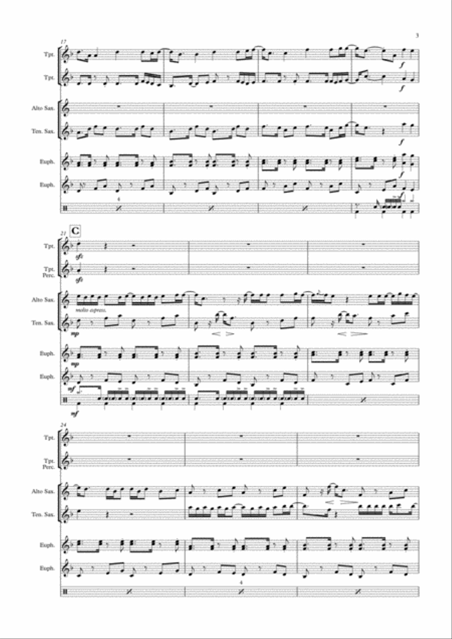 Despacito Small Ensemble scores gallery preview page 3