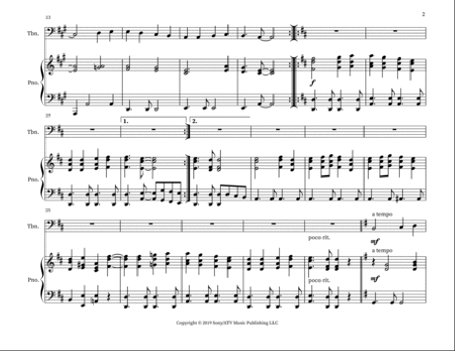 A Song Of Joy Piano scores gallery preview page 2