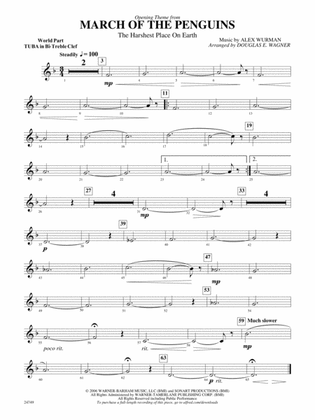 March of the Penguins, Opening Theme from (The Harshest Place on Earth): (wp) B-flat Tuba T.C.