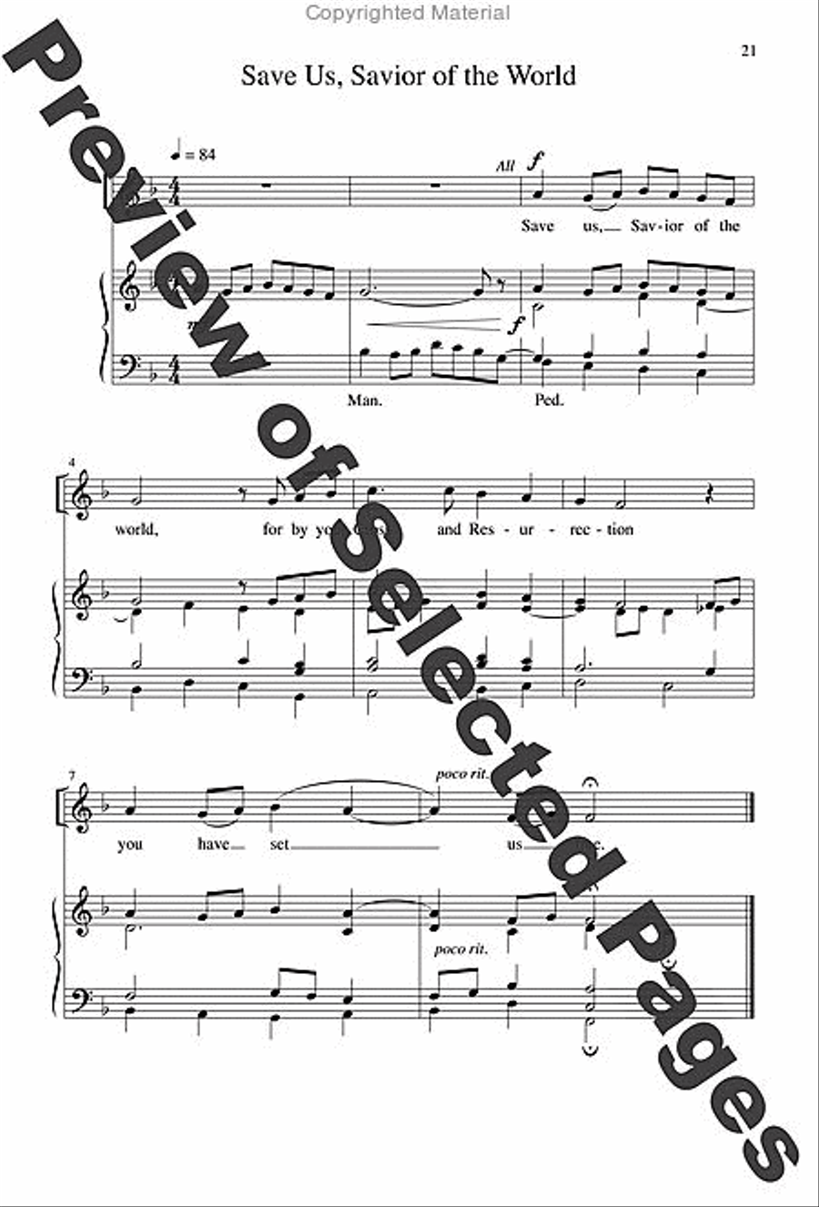 A Community Mass - Choral / Accompaniment edition 4-Part scores gallery preview page 13