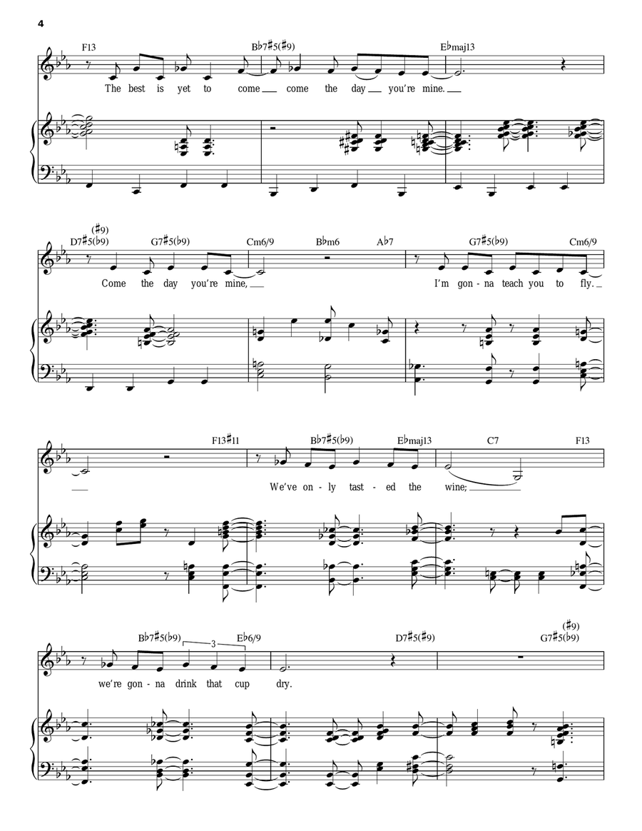 The Best Is Yet To Come The Best Is Yet To Come Piano, Vocal scores gallery preview page 4