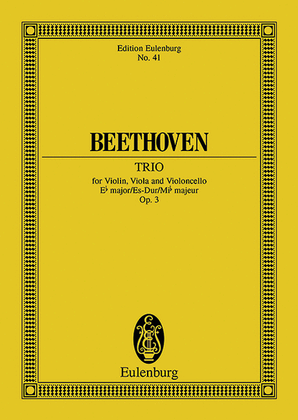 Book cover for String Trio Eb major