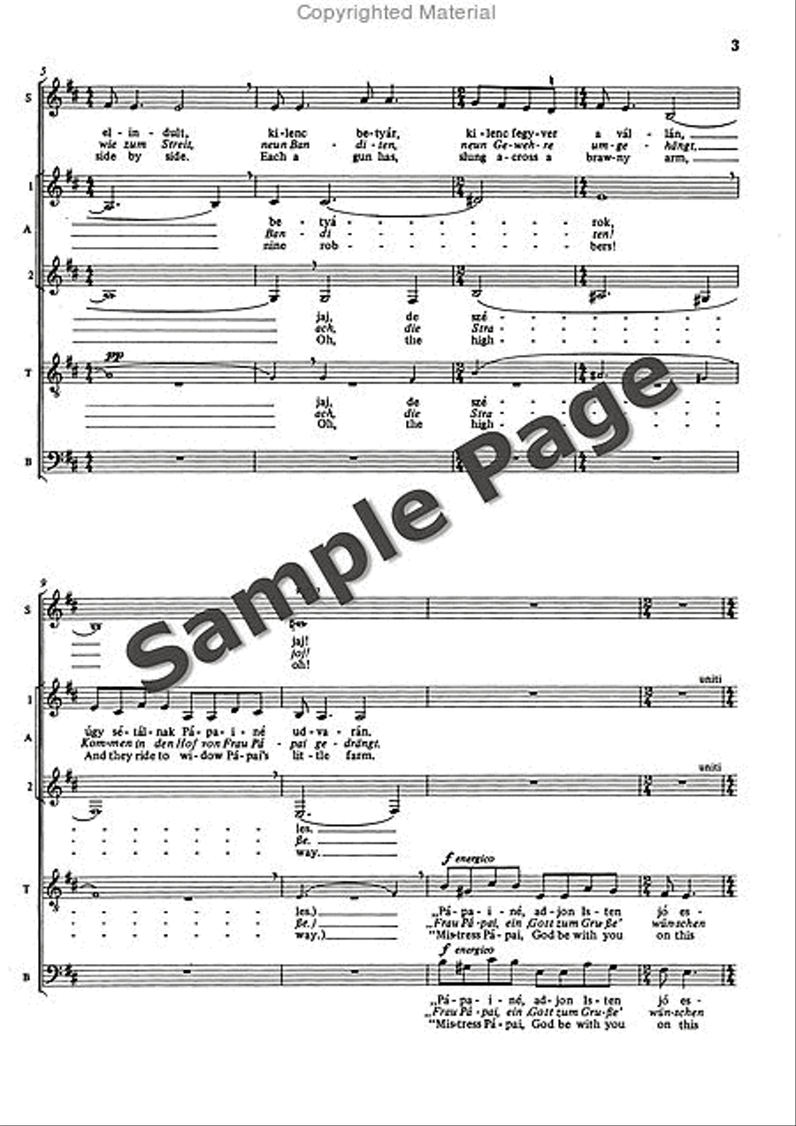 Widow Papai 4-Part scores gallery preview page 4