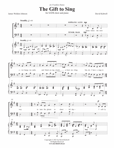 The Gift to Sing (SATB) image number null