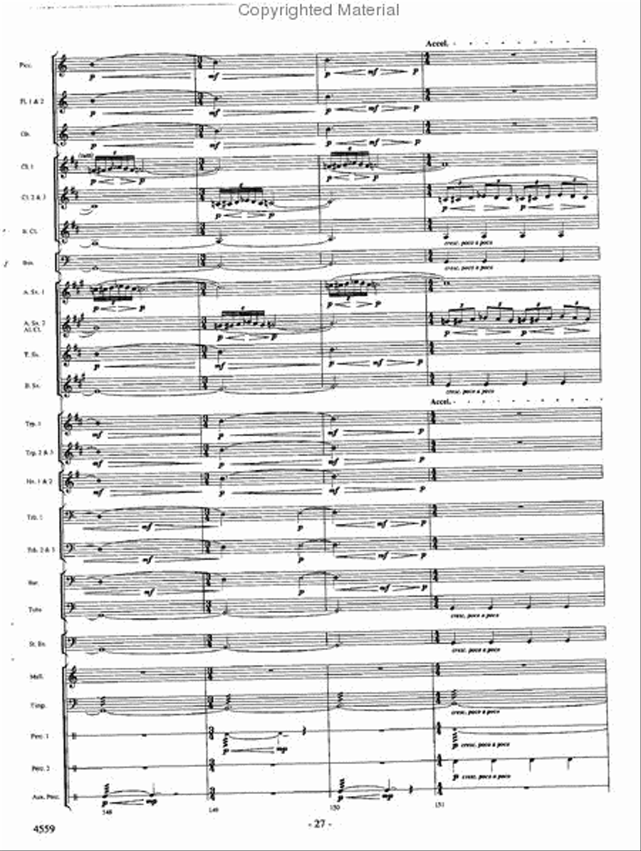 Into the Raging River Into the Raging River Concert Band scores gallery preview page 26