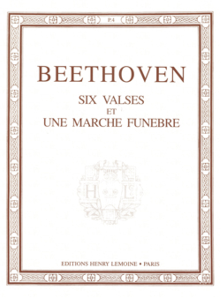 Valses (6) Et Marche Funebre Piano Solo scores gallery preview page 1
