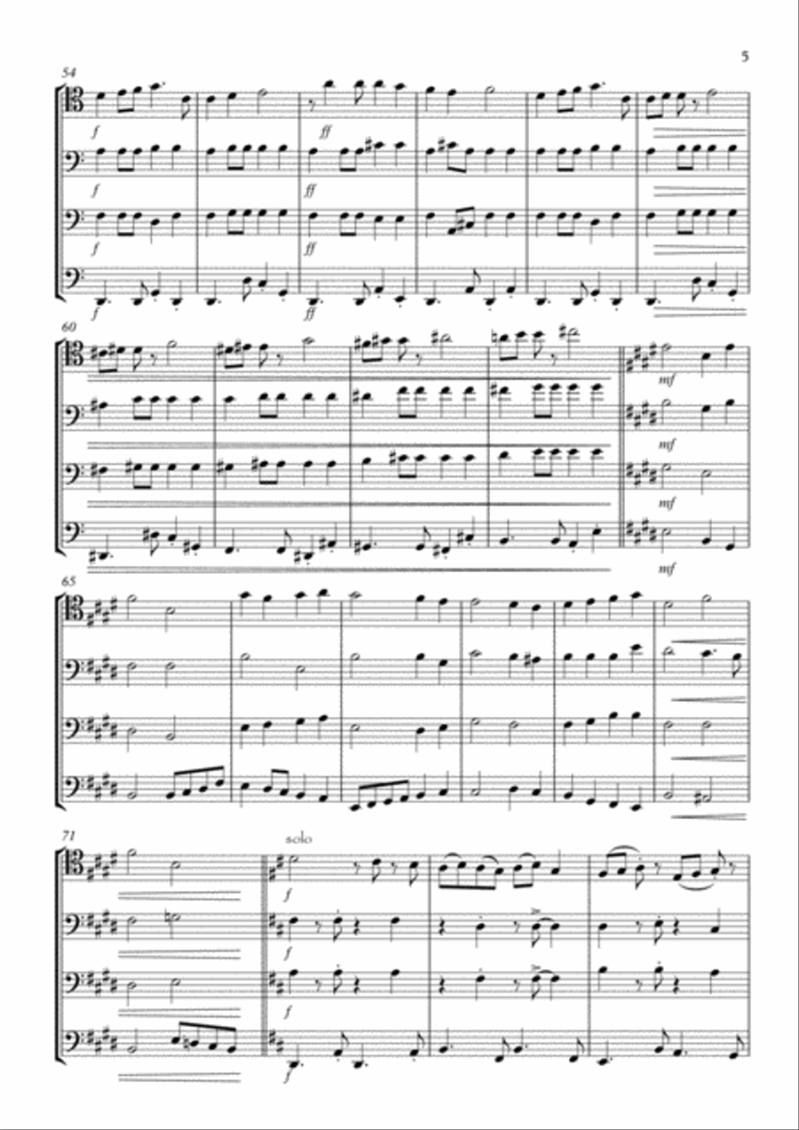 Christmas Suite Bassoon Quartet scores gallery preview page 5