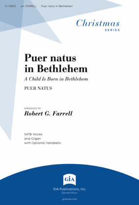 Book cover for Puer Natus in Bethlehem