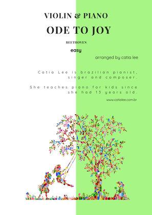 Book cover for Ode to joy - Beethoven - Duet for Violin and Piano