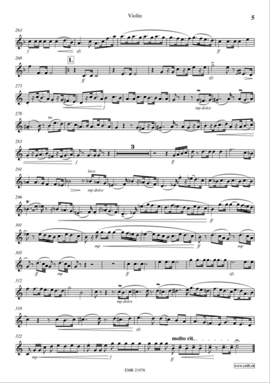 Grande Marche Violin Solo scores gallery preview page 6