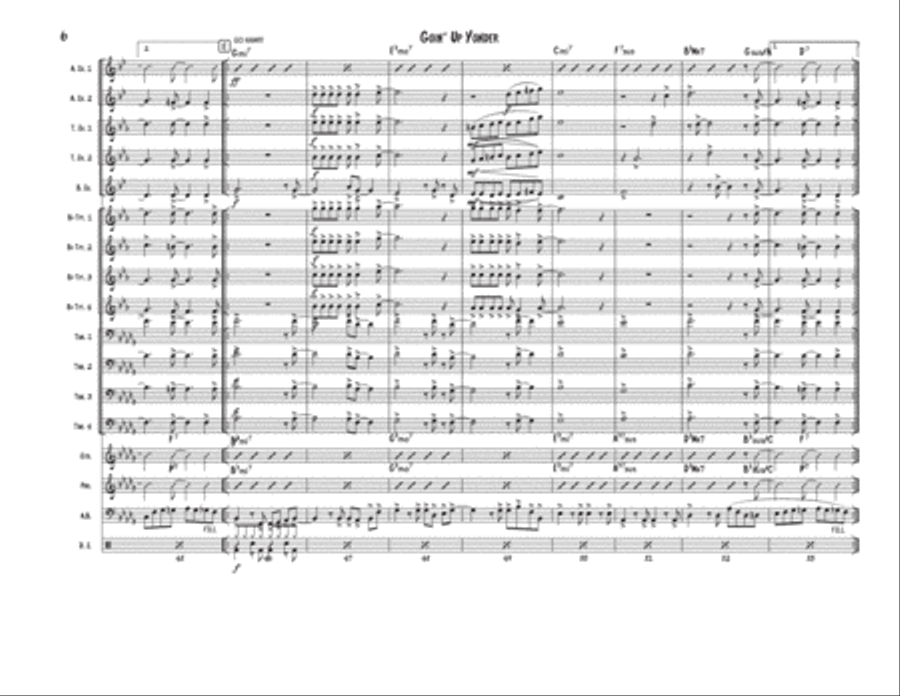 Goin' Up Yonder Jazz Ensemble scores gallery preview page 6