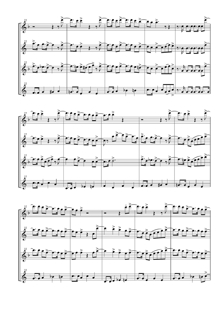 Waterloo Woodwind Quartet scores gallery preview page 5