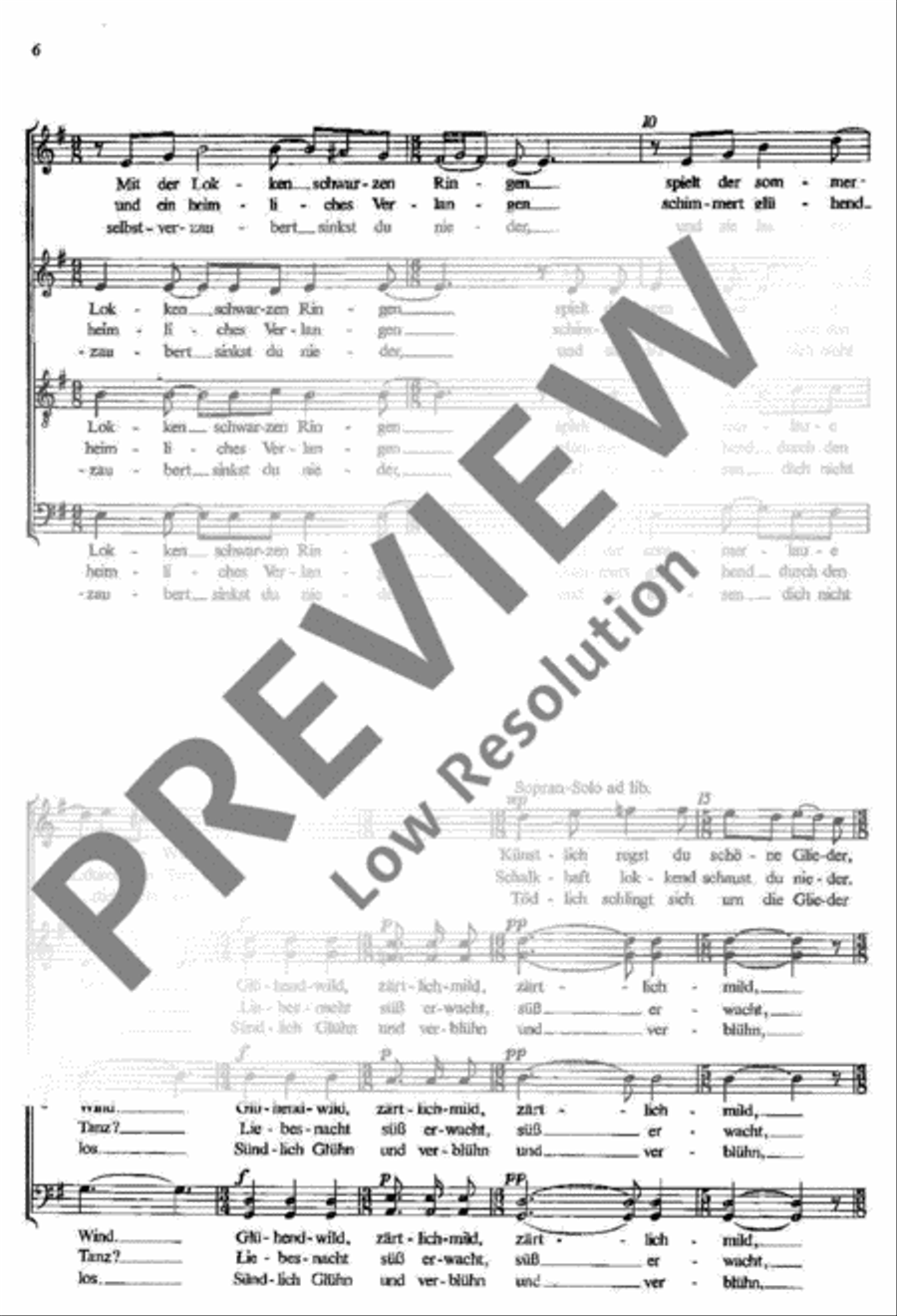 Eichendorff-Chorlieder 4-Part scores gallery preview page 6
