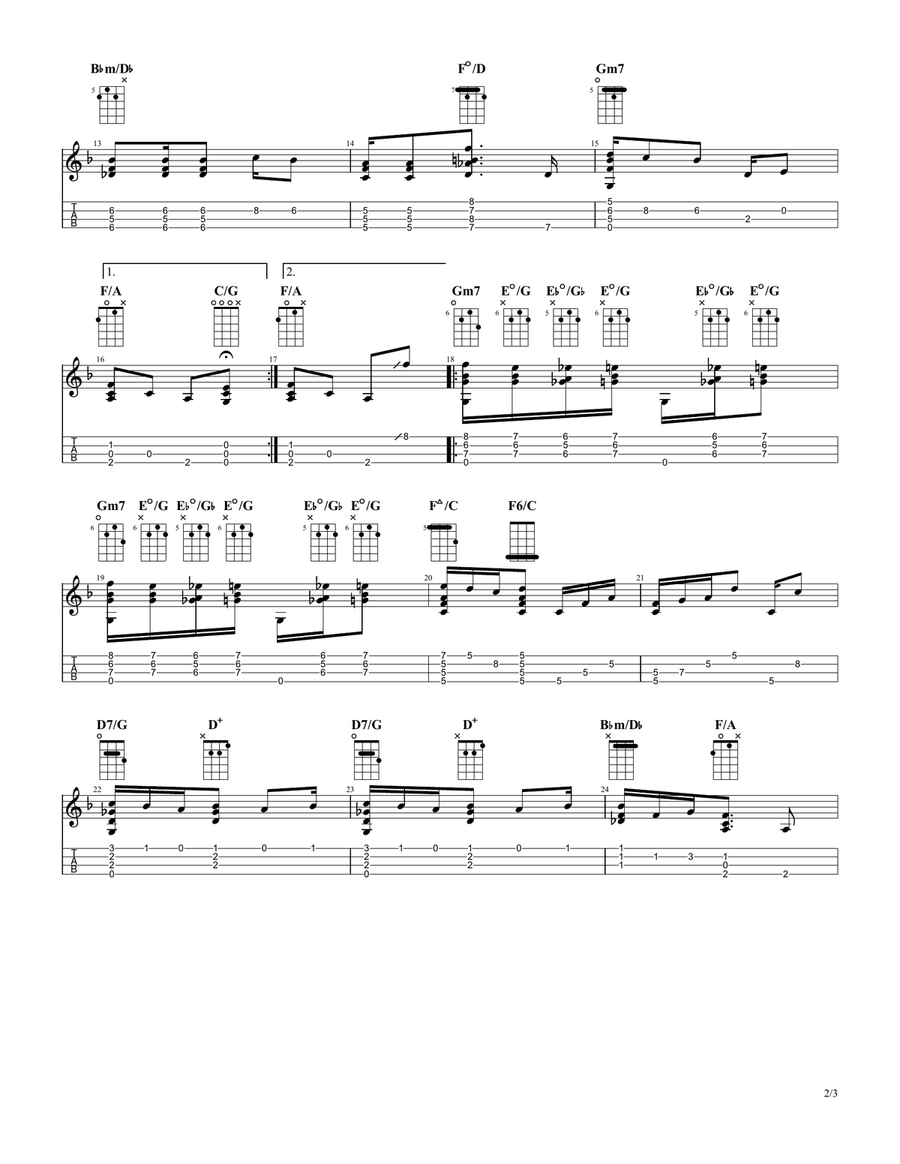 Solace (By Scott Joplin) for Fingerstyle Ululele image number null