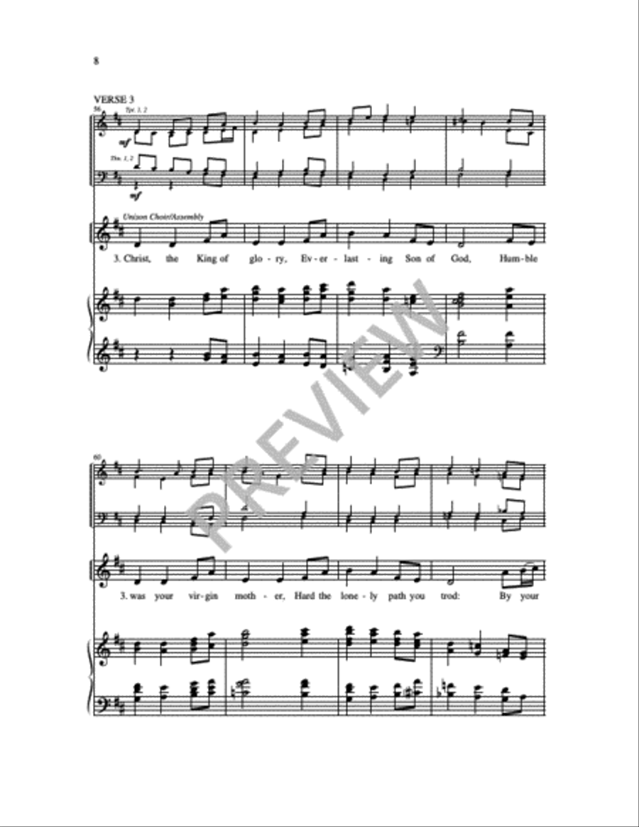 God, We Praise You 4-Part scores gallery preview page 17