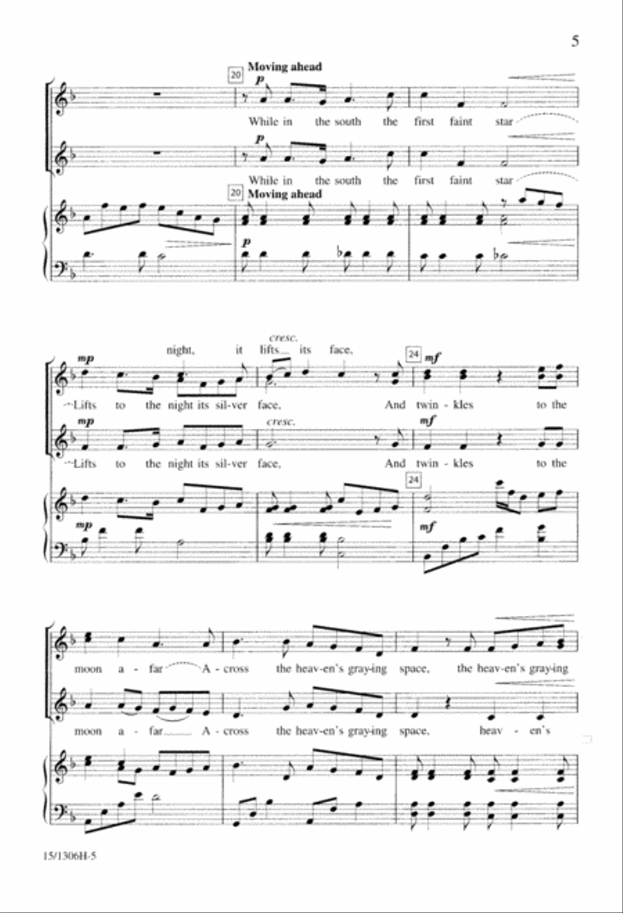 The River Sleeps Beneath the Sky SSA scores gallery preview page 5