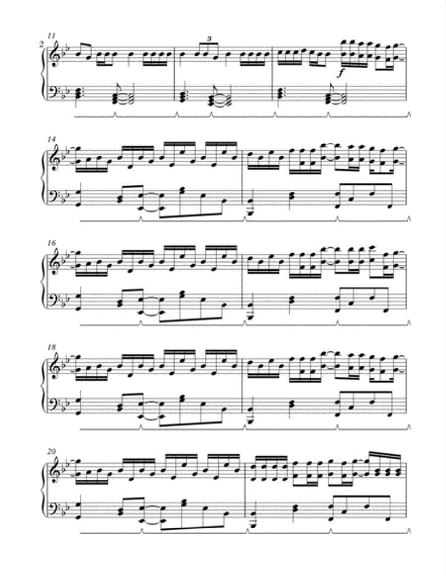 Hall Of Fame Hall Of Fame Piano Solo scores gallery preview page 2