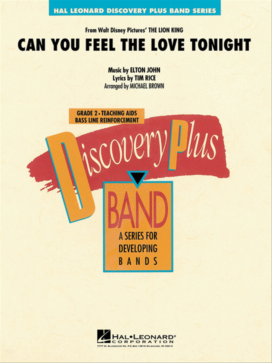 Can You Feel the Love Tonight? (from The Lion King) Concert Band scores gallery preview page 1
